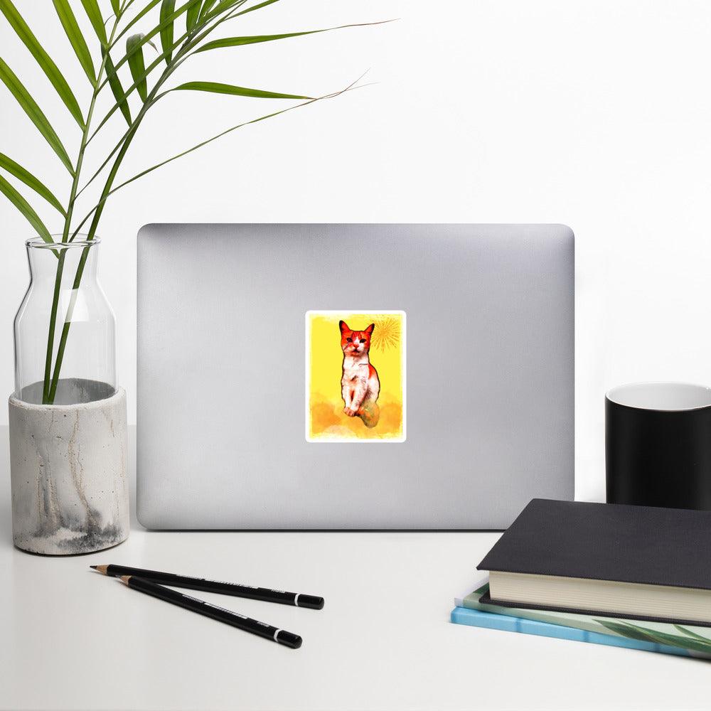 Debbie Stardust Sticker - Psychedelic Purr