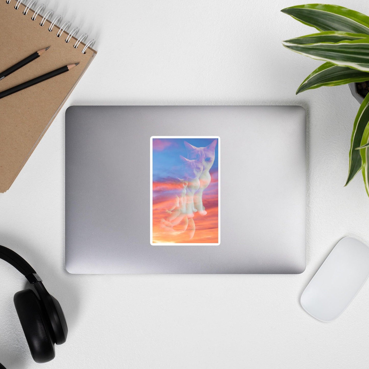 Sunset Purrspective Sticker - Psychedelic Purr