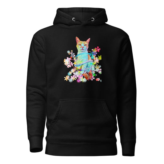 Unisex Angel Hoodie - Psychedelic Purr