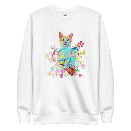 Unisex Angel Sweatshirt - Psychedelic Purr