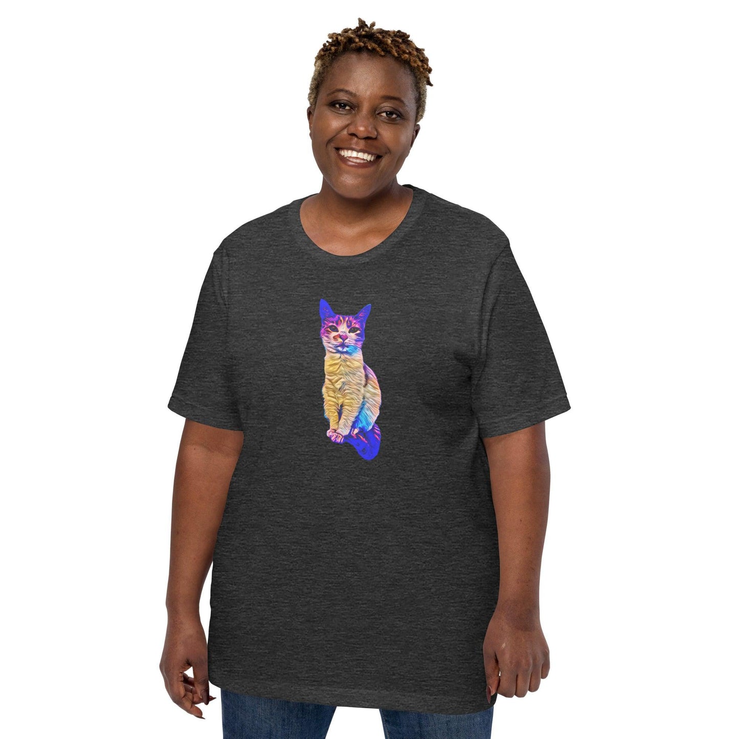 Unisex Chroma Kitty T-Shirt - Psychedelic Purr