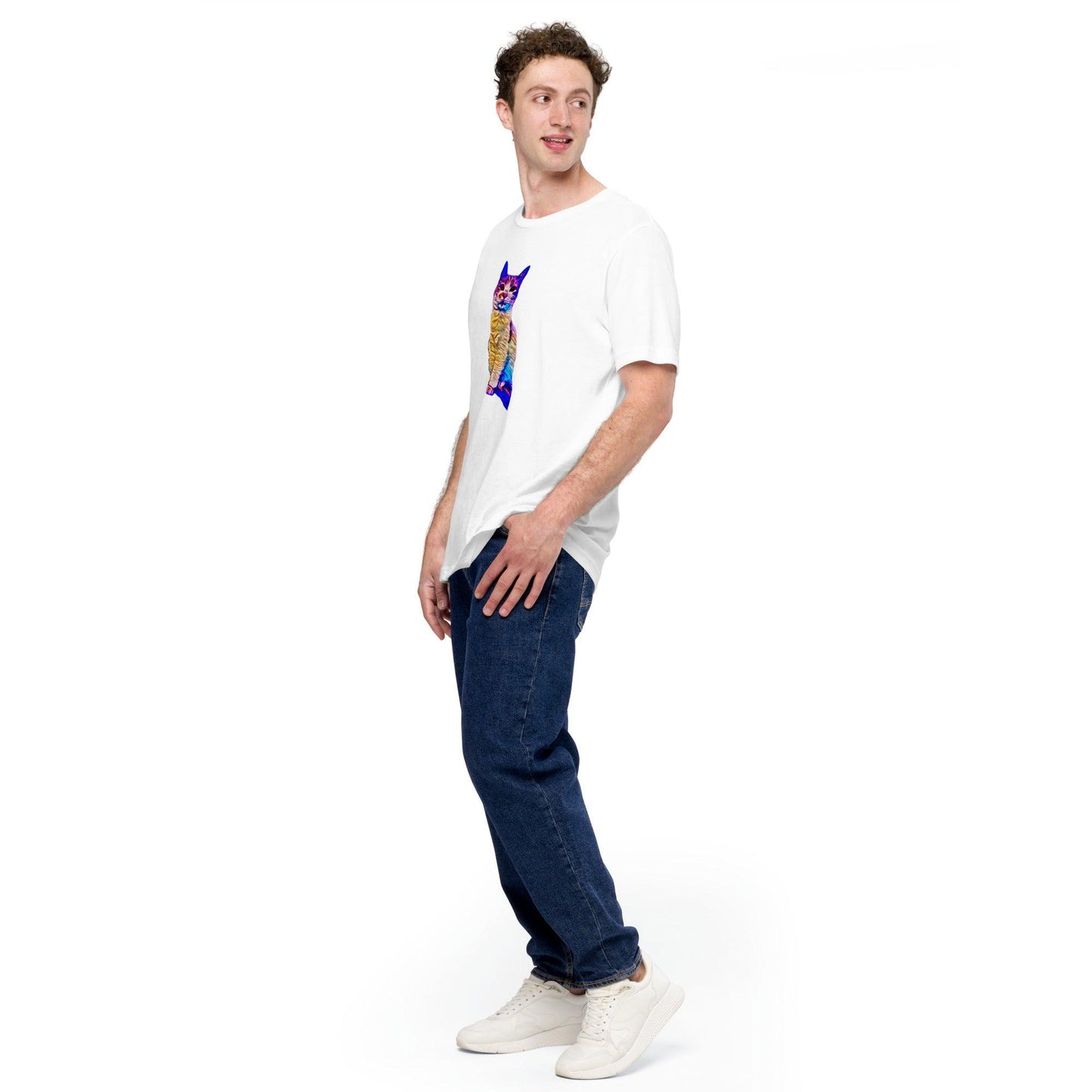 Unisex Chroma Kitty T-Shirt - Psychedelic Purr