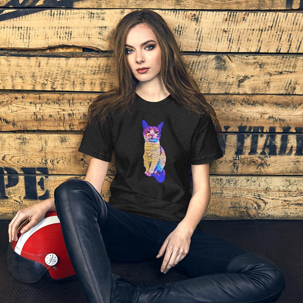 Unisex Chroma Kitty T-Shirt - Psychedelic Purr