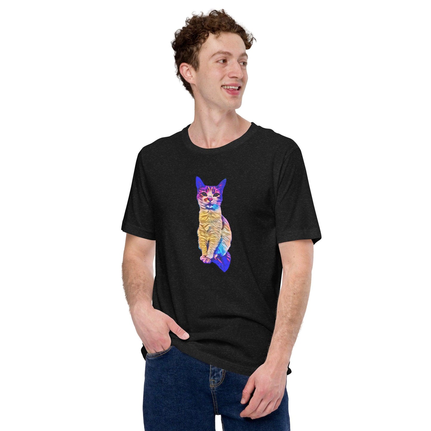 Unisex Chroma Kitty T-Shirt - Psychedelic Purr