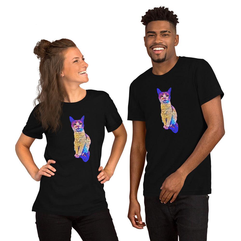 Unisex Chroma Kitty T-Shirt - Psychedelic Purr