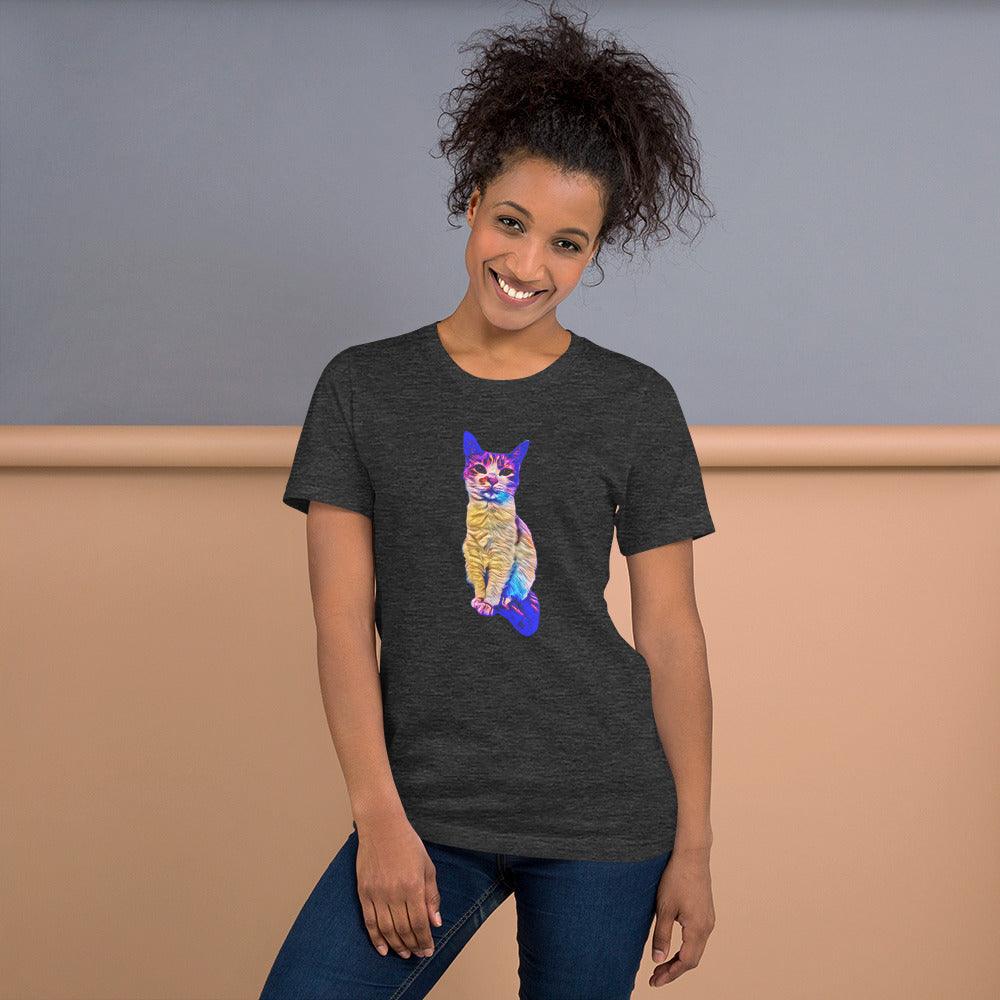 Unisex Chroma Kitty T-Shirt - Psychedelic Purr
