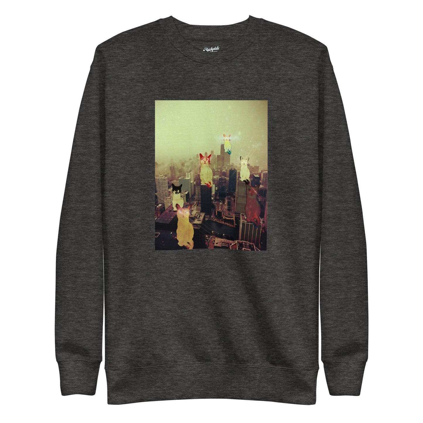 Unisex City Cats Sweatshirt - Psychedelic Purr