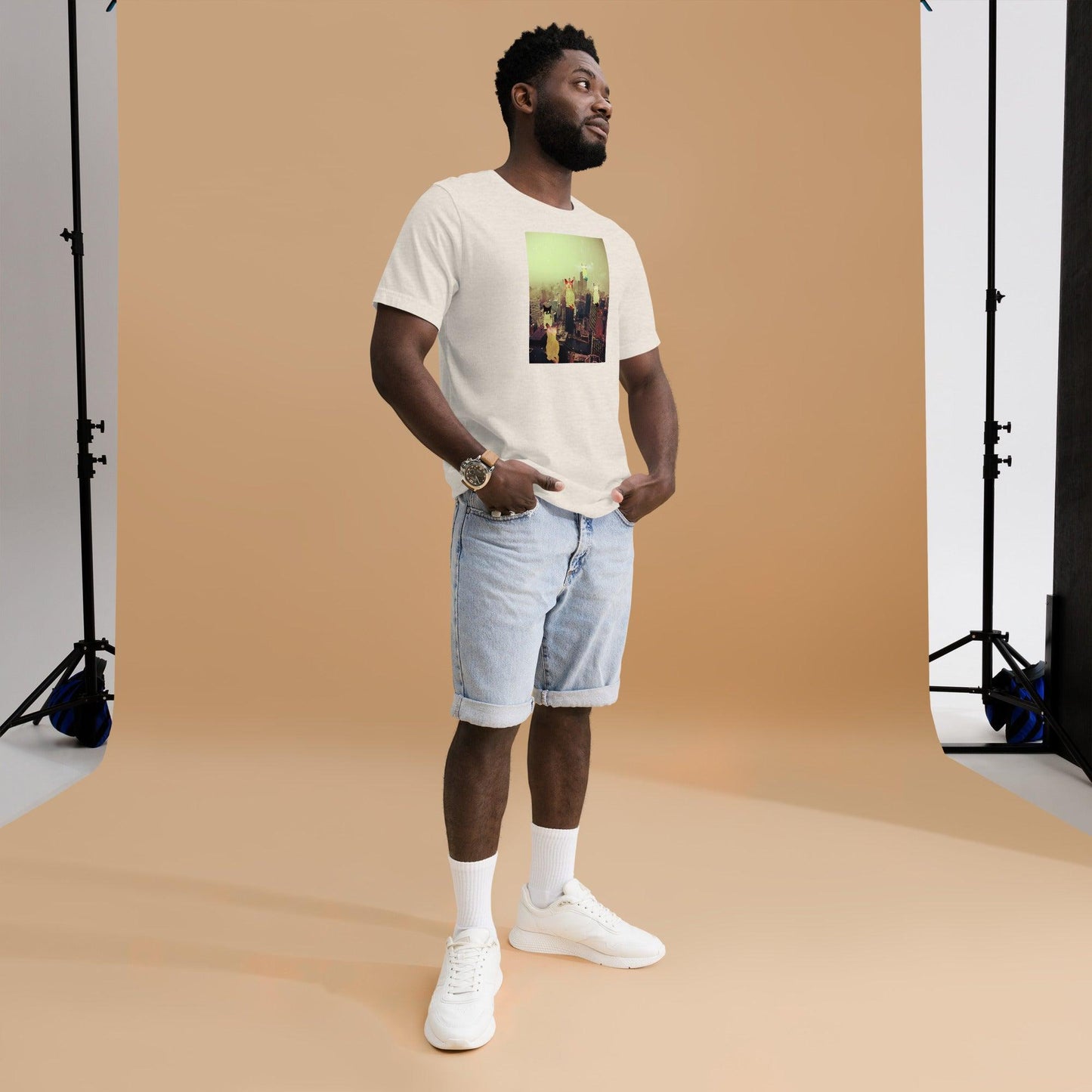 Unisex City Cats T-Shirt - Psychedelic Purr