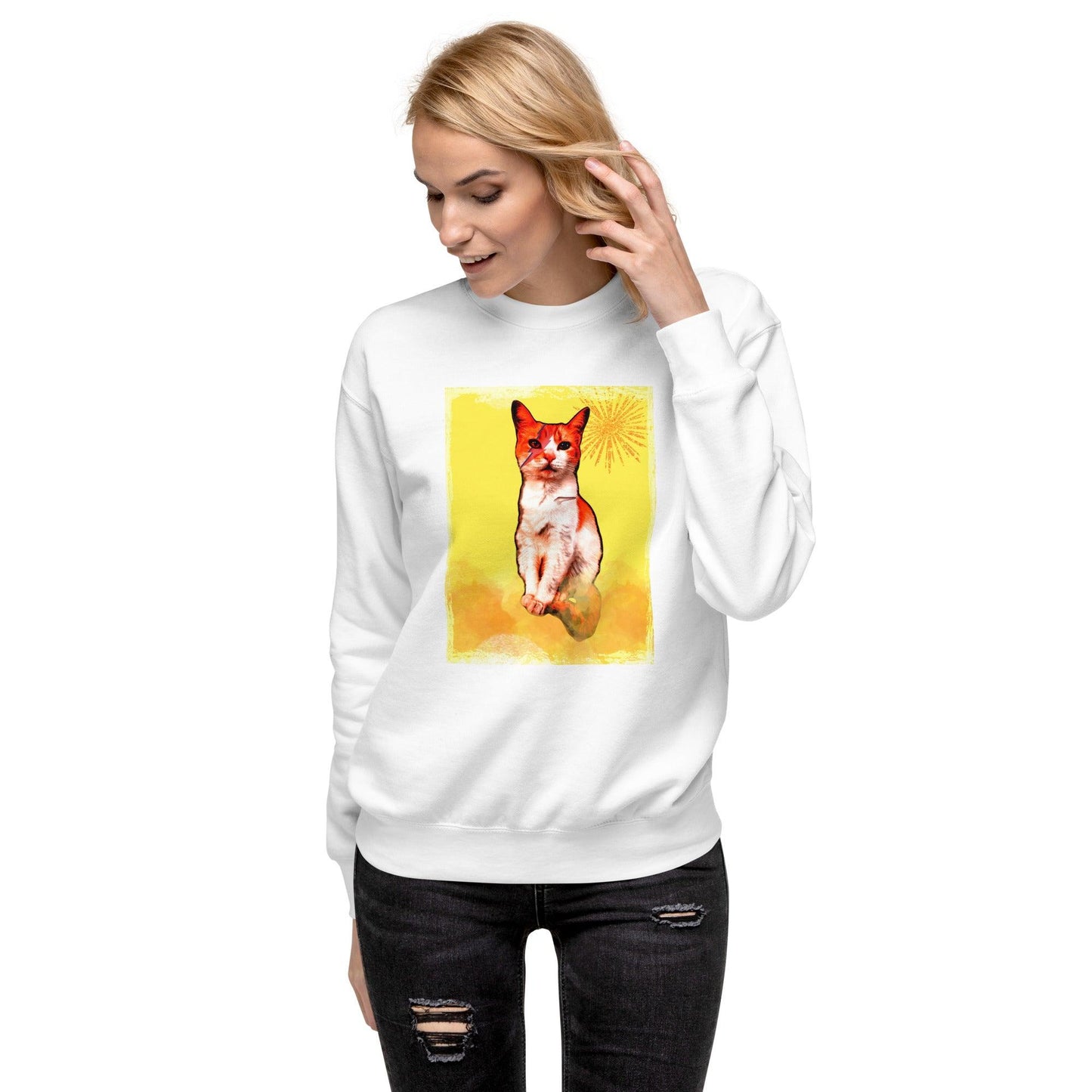 Unisex Debbie Stardust Sweatshirt - Psychedelic Purr