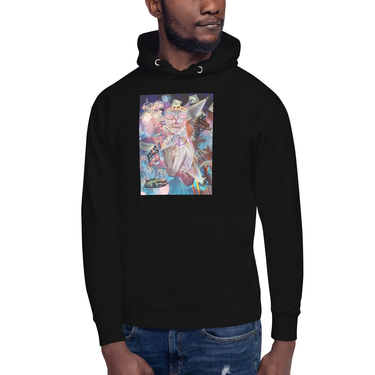 Unisex Hollywood Hoodie - Psychedelic Purr