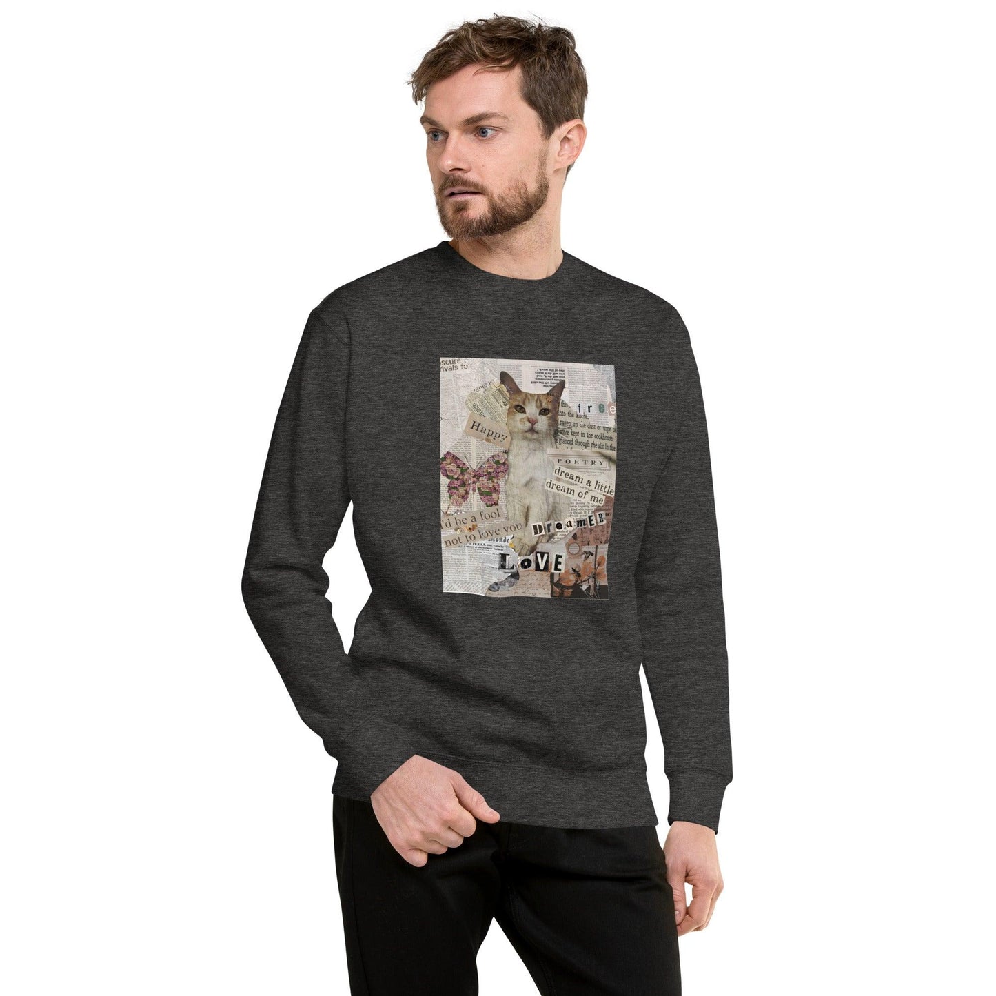 Unisex Love Letter Sweatshirt - Psychedelic Purr