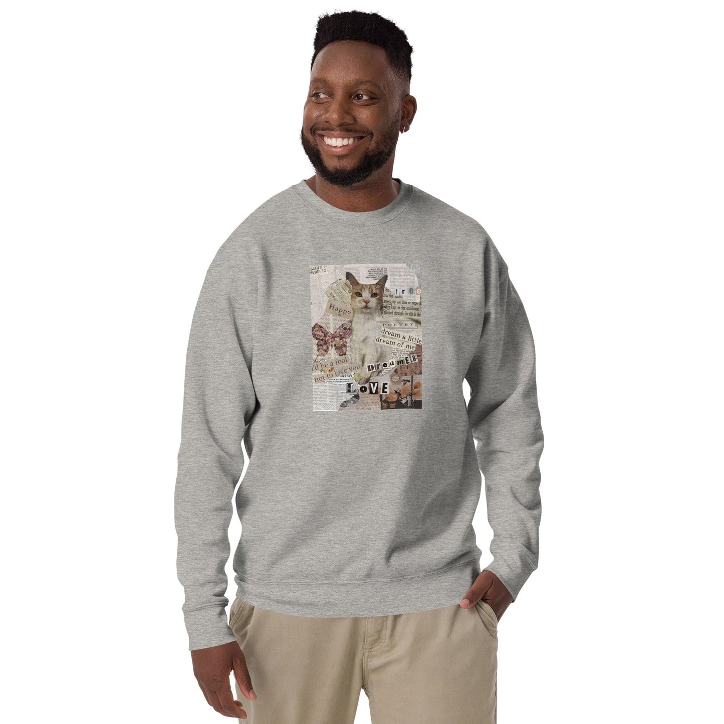 Unisex Love Letter Sweatshirt - Psychedelic Purr
