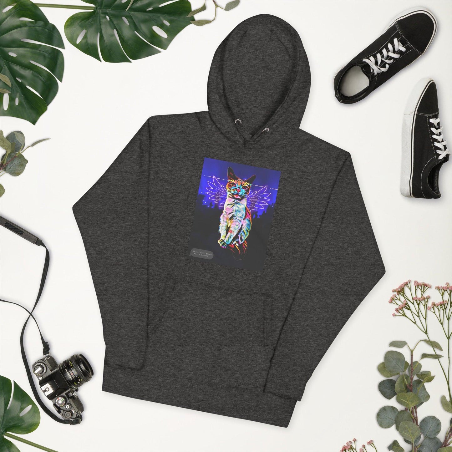 Unisex Raver Hoodie - Psychedelic Purr