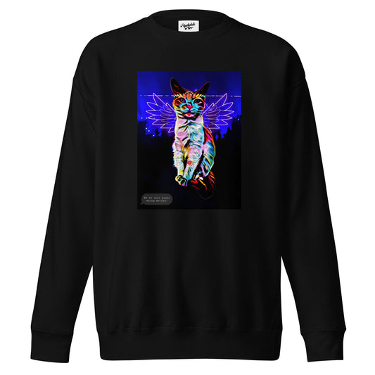 Unisex Raver Sweatshirt - Psychedelic Purr