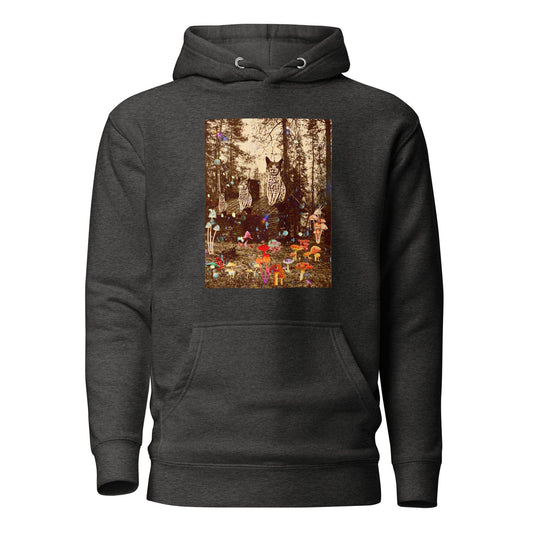 Unisex Shroom Cabin Hoodie - Psychedelic Purr