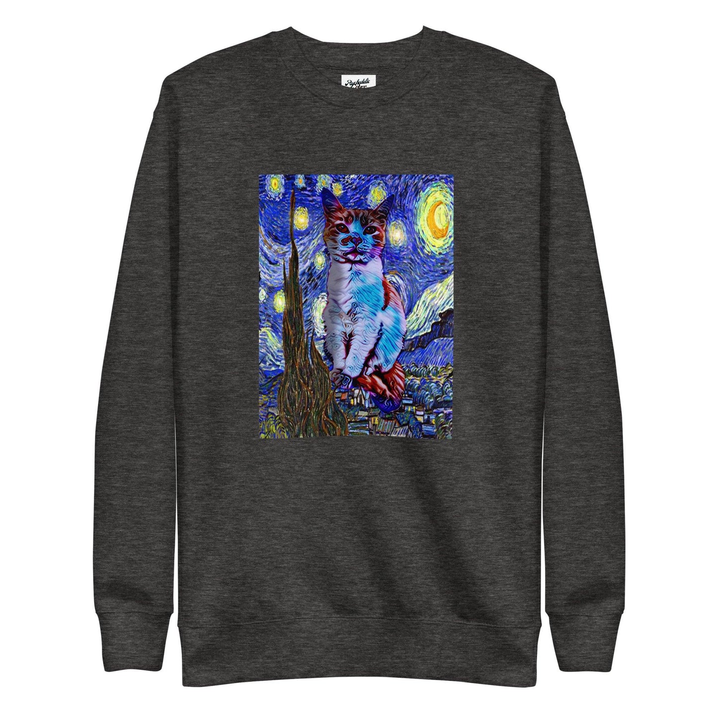 Unisex Starry Night Sweatshirt - Psychedelic Purr