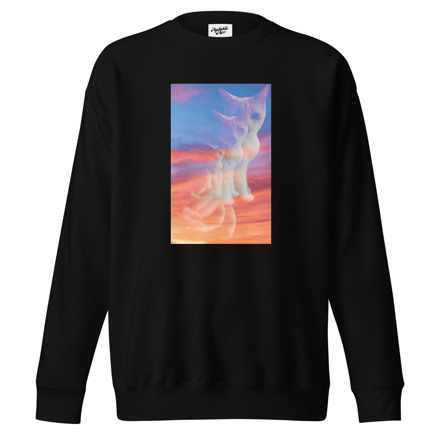 Unisex Sunset Purrspective Sweatshirt - Psychedelic Purr