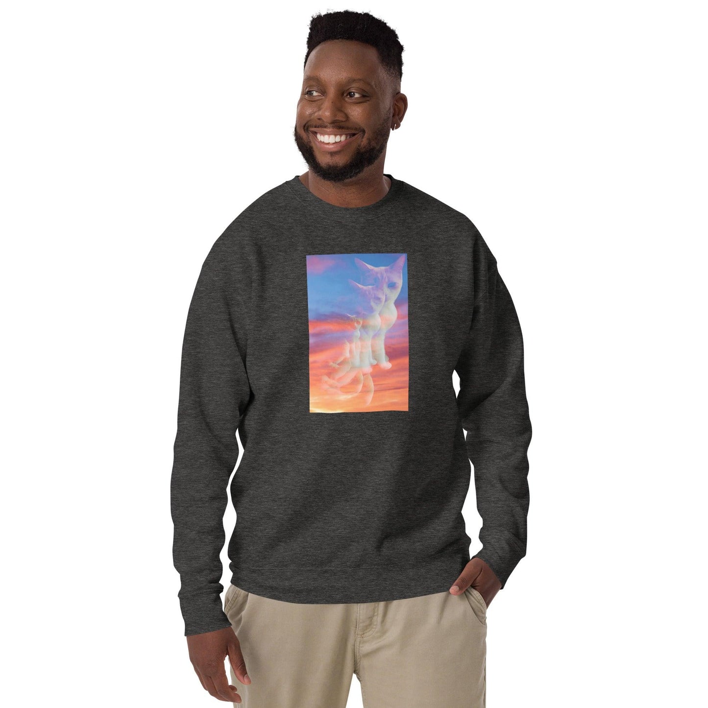 Unisex Sunset Purrspective Sweatshirt - Psychedelic Purr