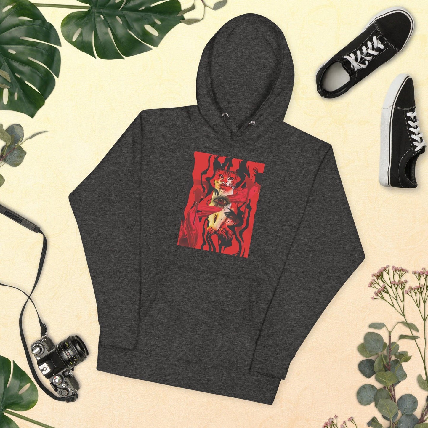 Unisex Suspiria Cat Hoodie - Psychedelic Purr