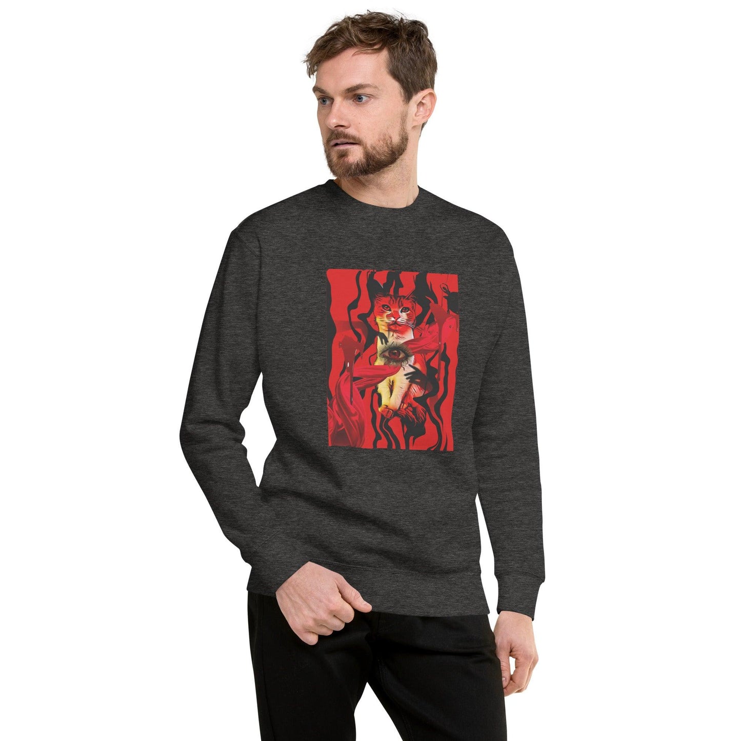 Unisex Suspiria Cat Sweatshirt - Psychedelic Purr