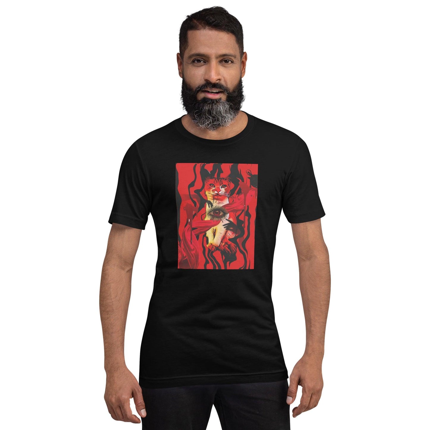 Unisex Suspiria Cat T-Shirt - Psychedelic Purr