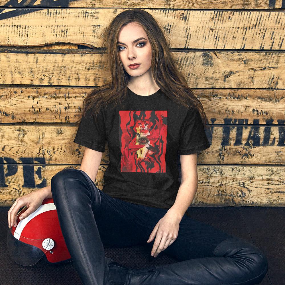 Unisex Suspiria Cat T-Shirt - Psychedelic Purr