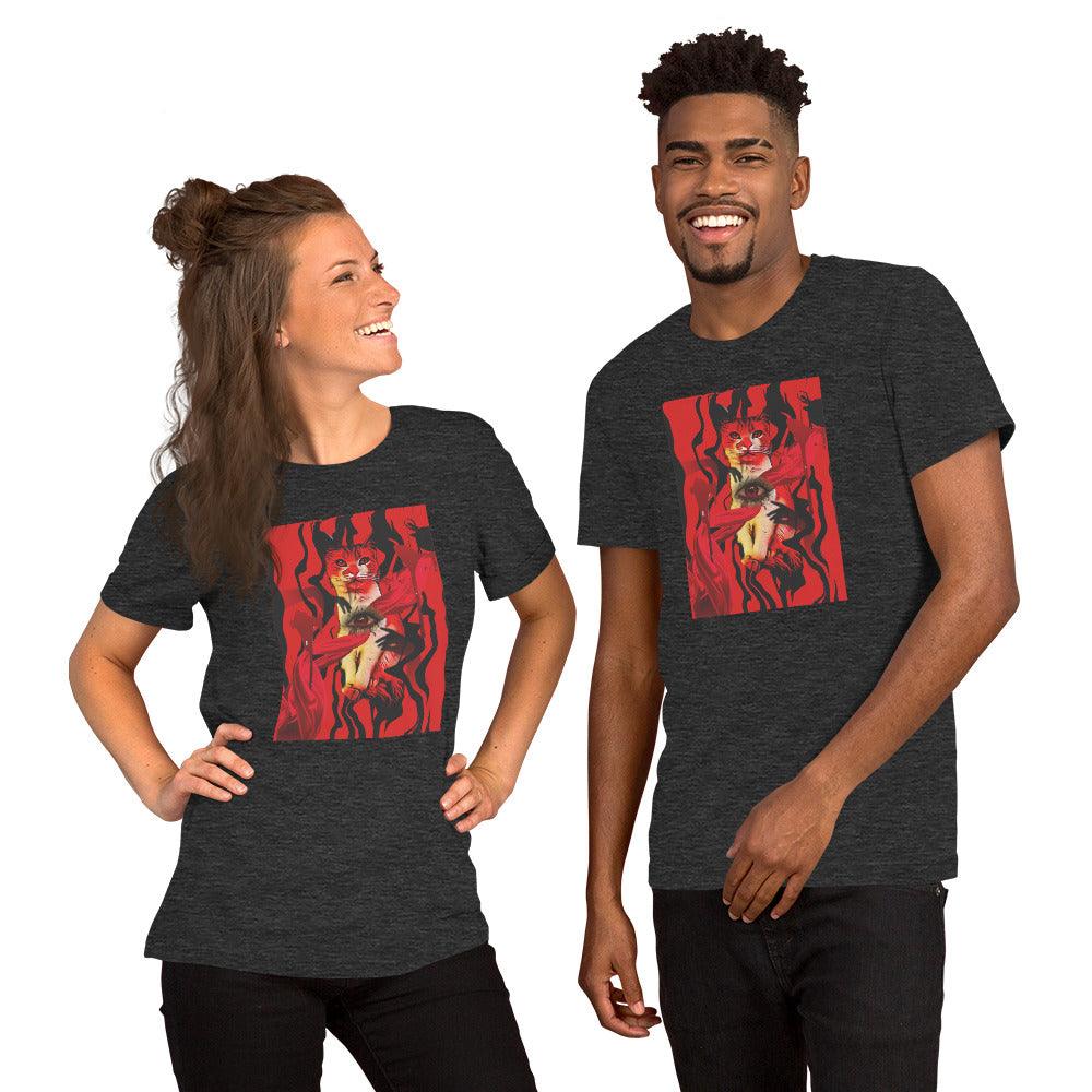 Unisex Suspiria Cat T-Shirt - Psychedelic Purr