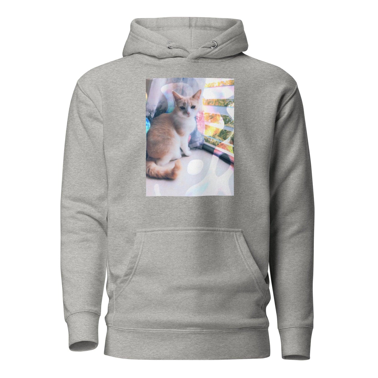Unisex Windowsill Kitty Hoodie - Psychedelic Purr
