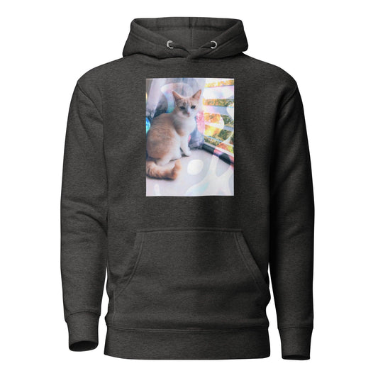 Unisex Windowsill Kitty Hoodie - Psychedelic Purr