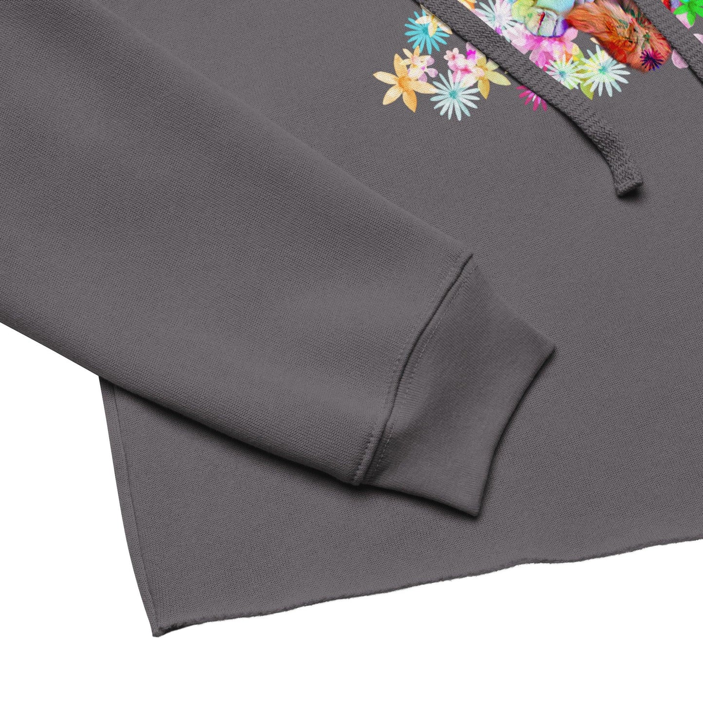 Women’s Angel Crop Hoodie - Psychedelic Purr