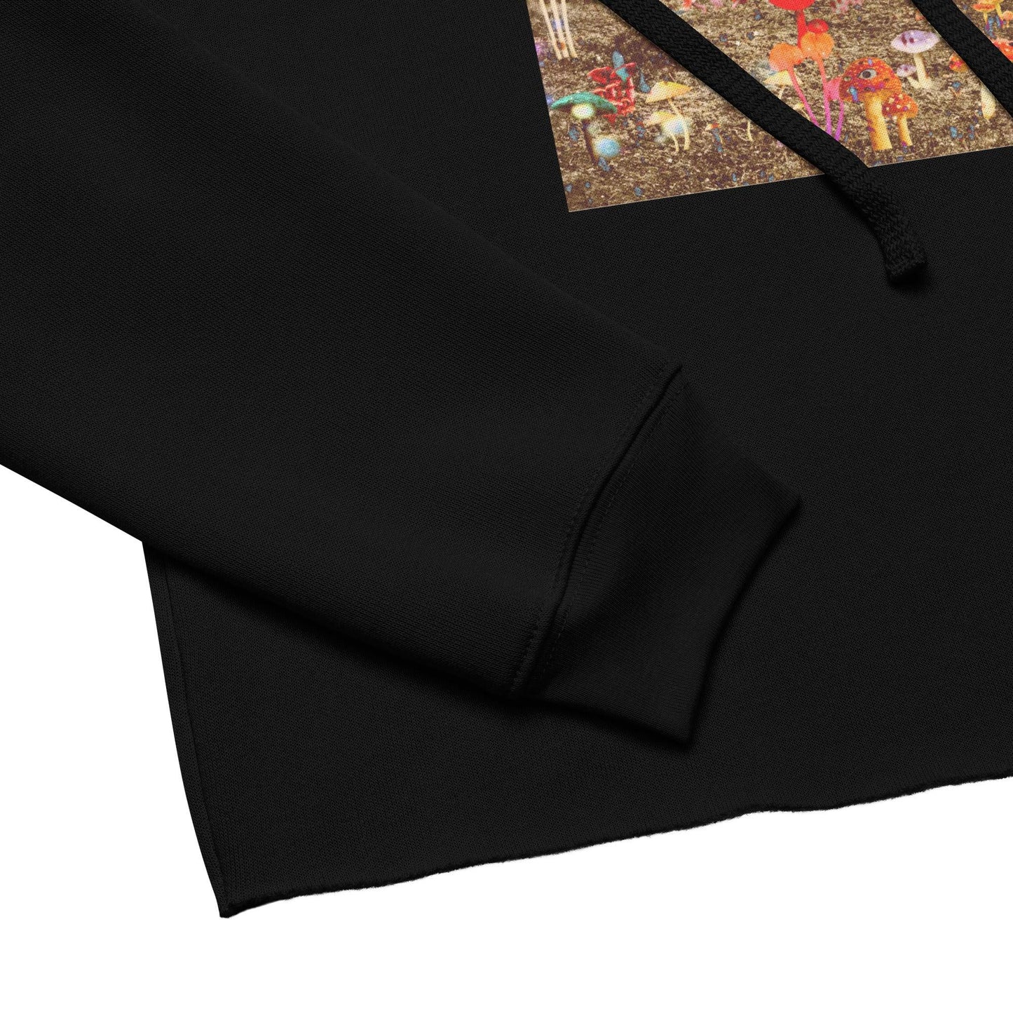 Women's Shroom Cabin Crop Hoodie - Psychedelic Purr