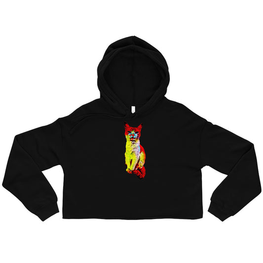 Women’s Flamin' Hot Kitty Crop Hoodie