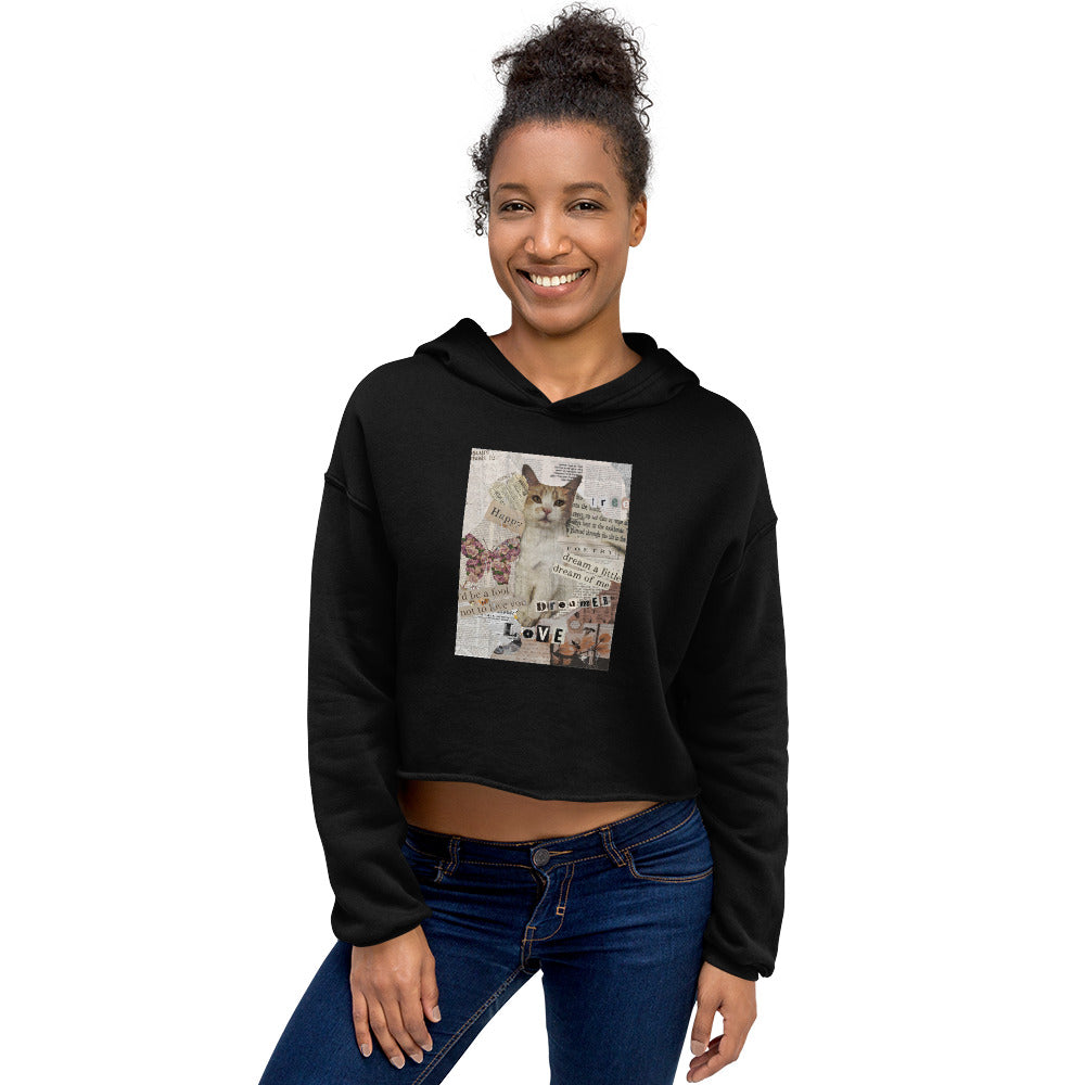 Women’s Love Letter Crop Hoodie