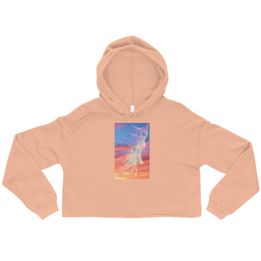 Women’s Sunset Purrspective Crop Hoodie