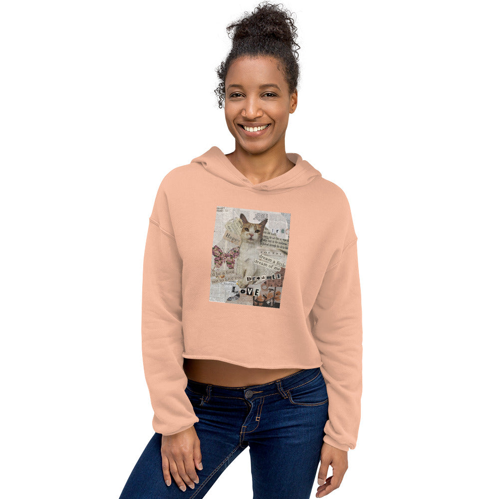 Women’s Love Letter Crop Hoodie
