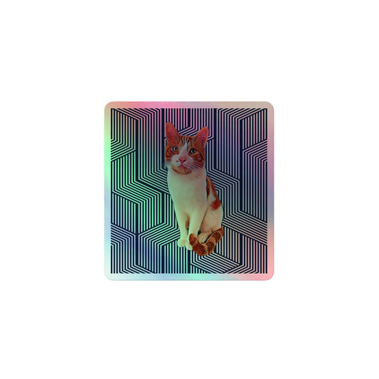 Curious George Holographic Sticker - Psychedelic Purr