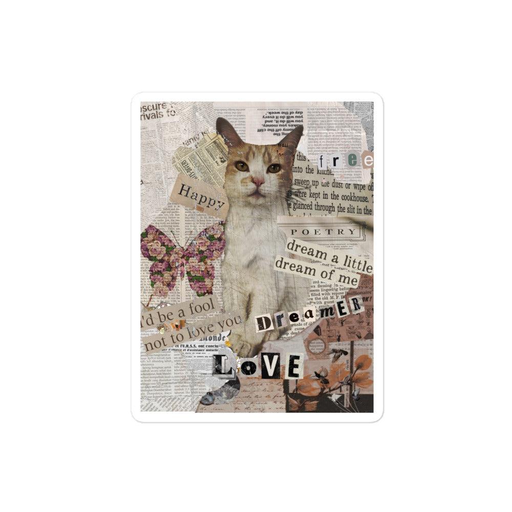 Love Letter Kitty Sticker - Psychedelic Purr