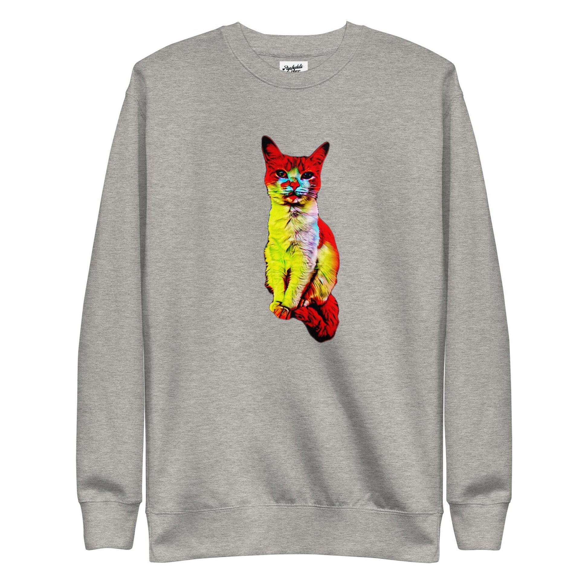 Flamin' Hot Kitty Sweatshirt - Psychedelic Purr