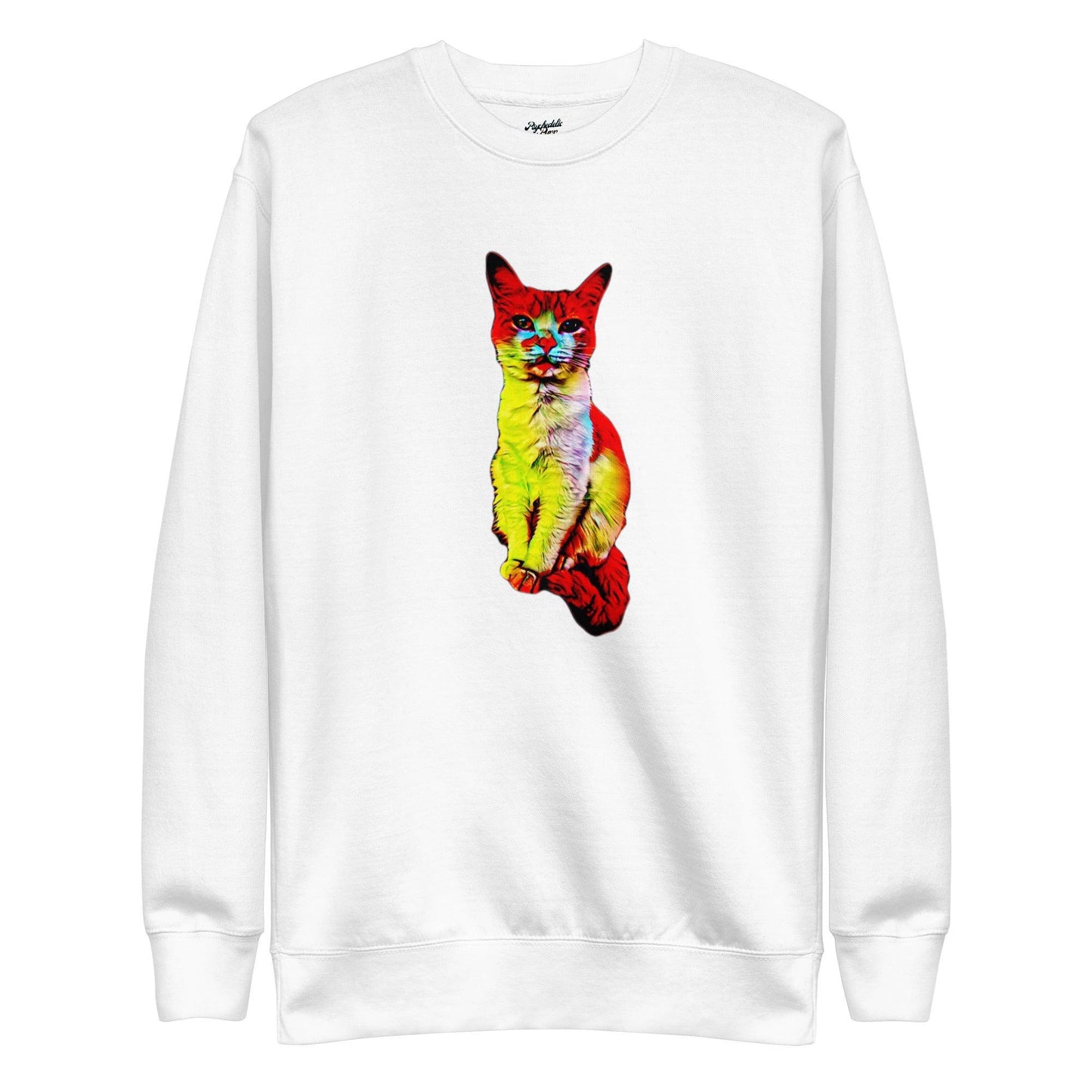 Flamin' Hot Kitty Sweatshirt - Psychedelic Purr