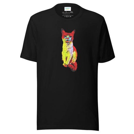Flamin' Hot Kitty T-Shirt - Psychedelic Purr