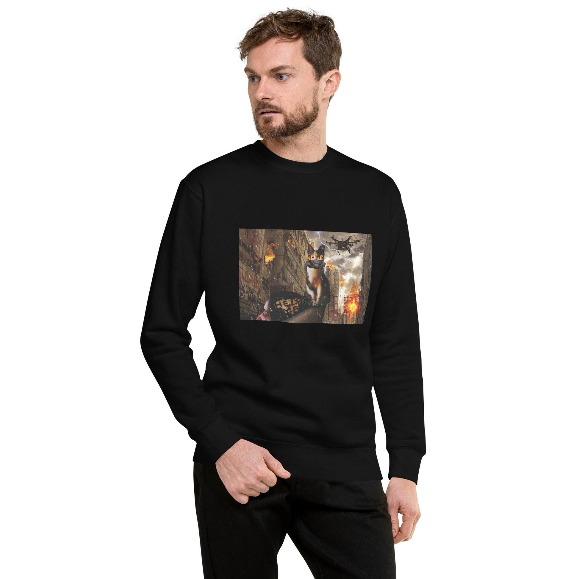 Unisex Apocalypse Sweatshirt - Psychedelic Purr