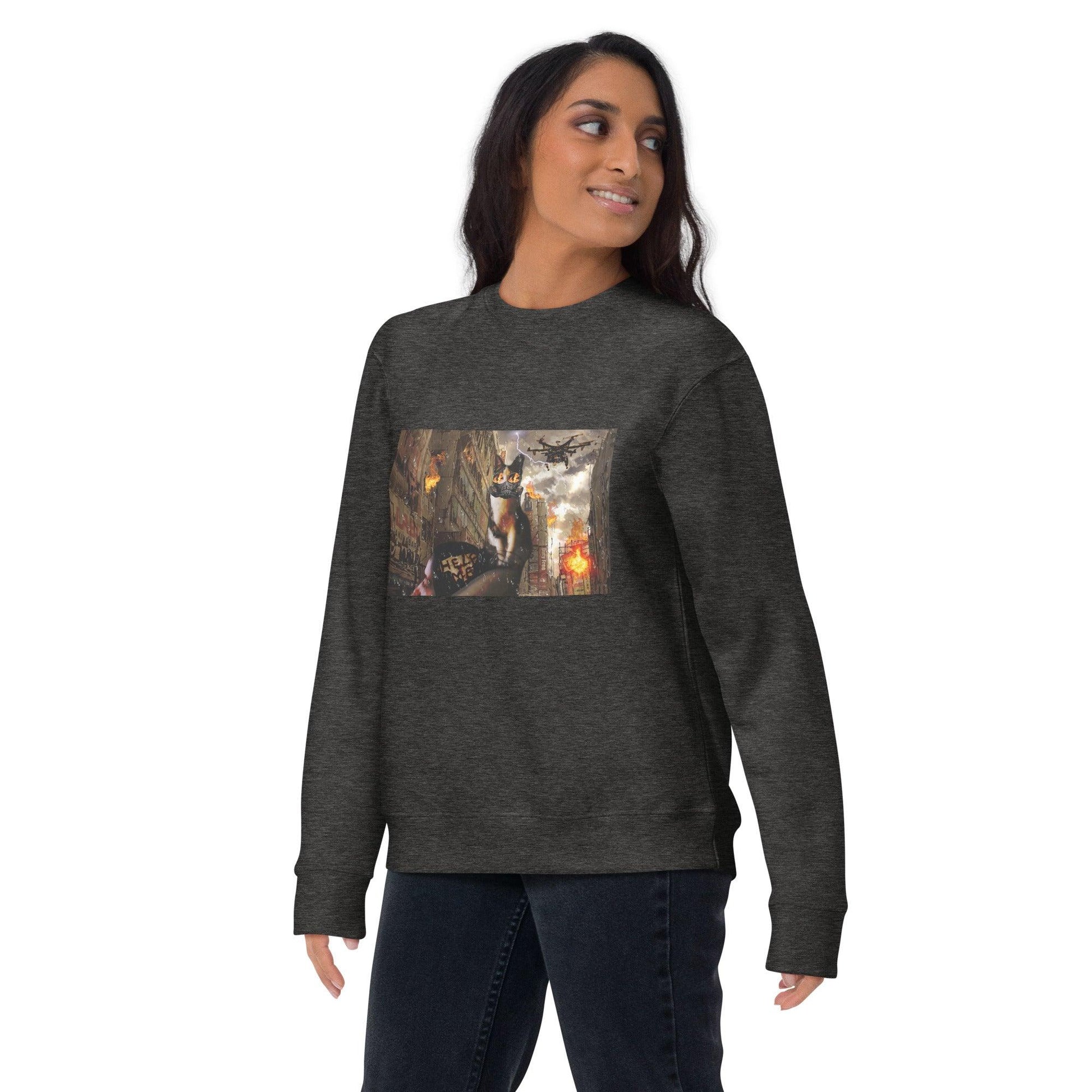 Unisex Apocalypse Sweatshirt - Psychedelic Purr