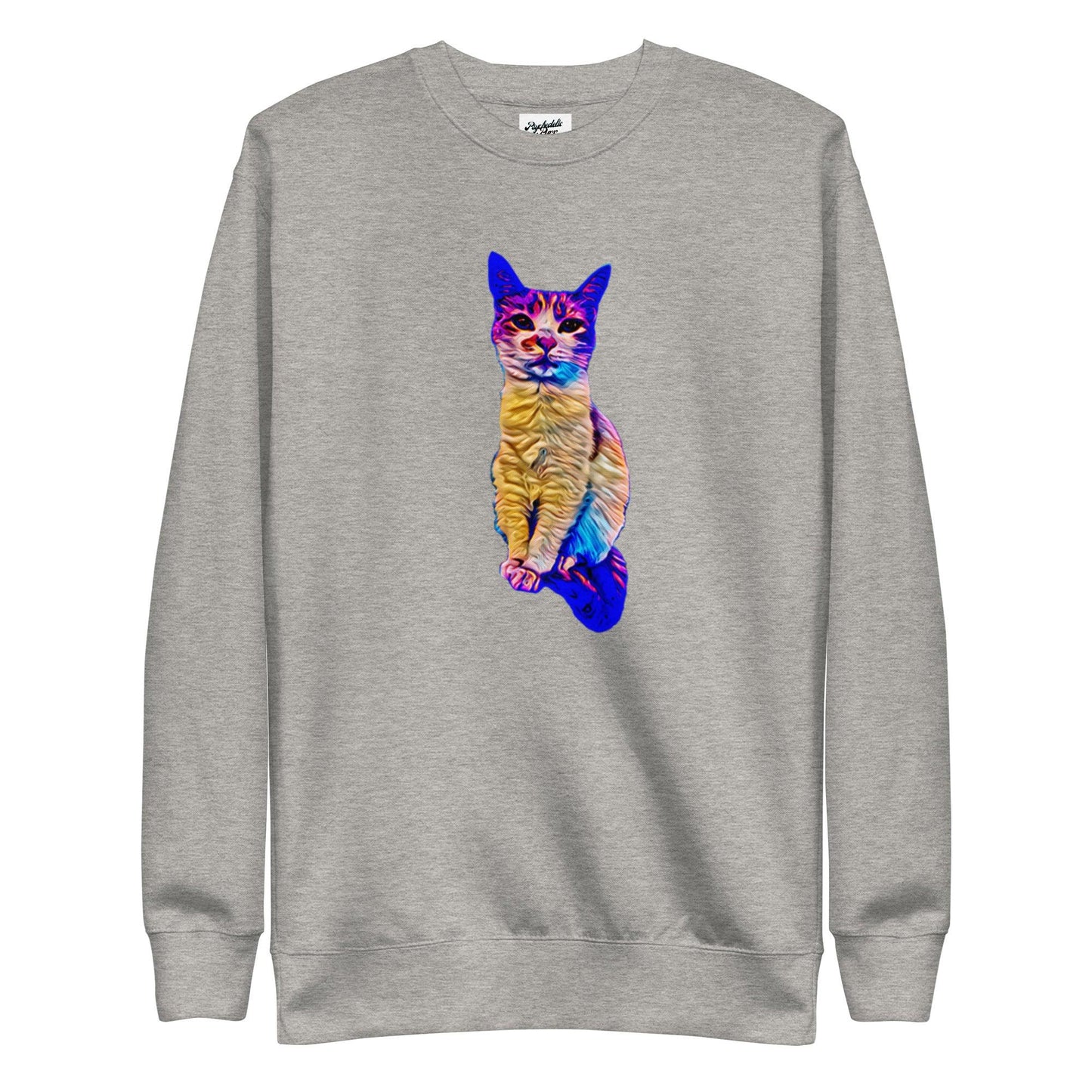 Unisex Chroma Kitty Sweatshirt - Psychedelic Purr