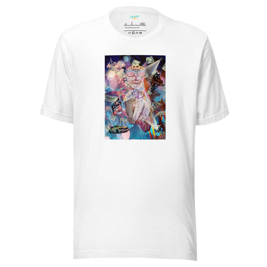 Unisex Hollywood T-Shirt - Psychedelic Purr