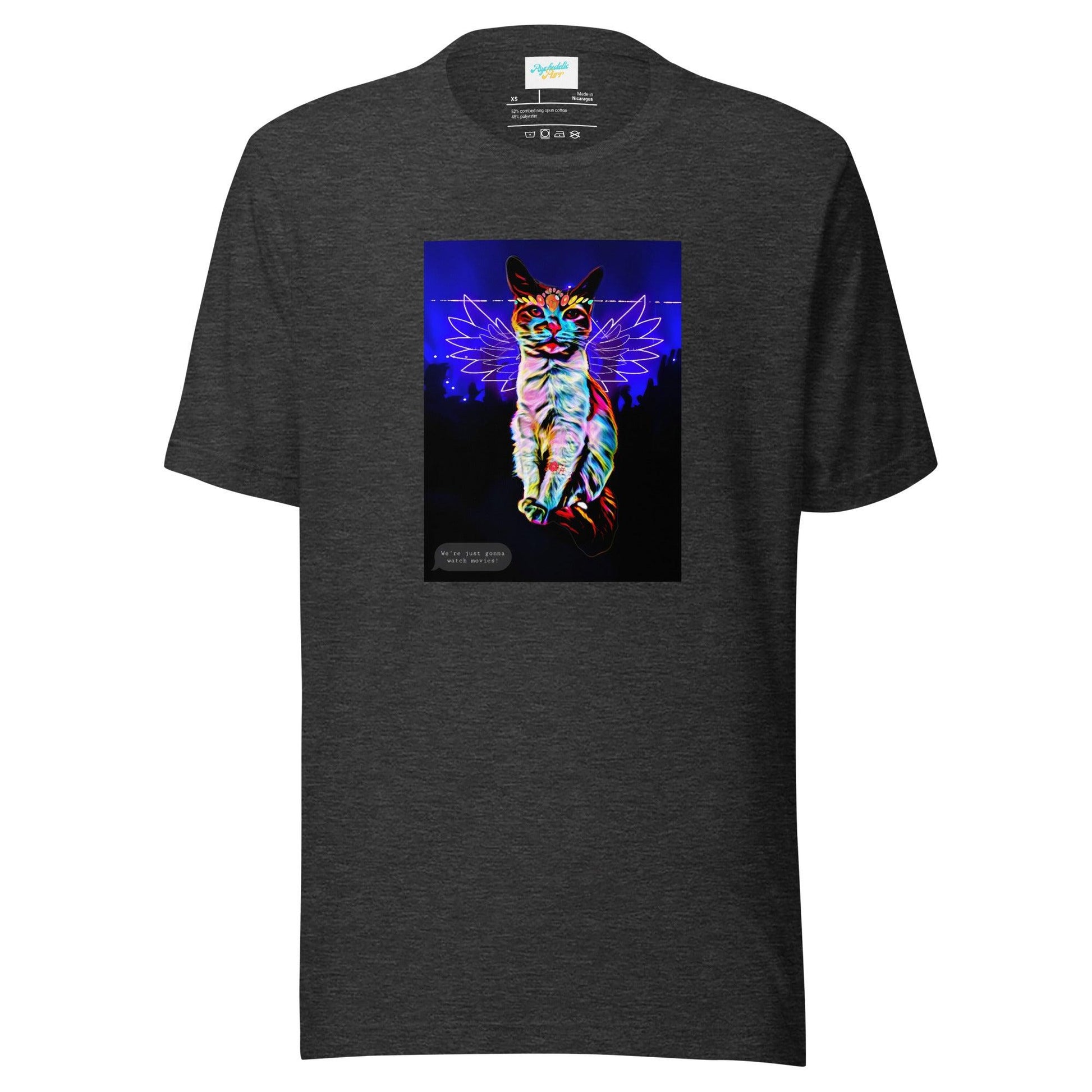 Unisex Raver T-Shirt - Psychedelic Purr