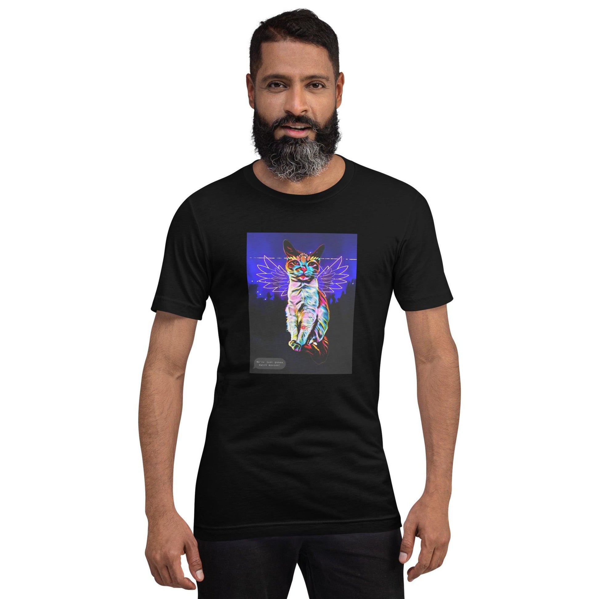 Unisex Raver T-Shirt - Psychedelic Purr