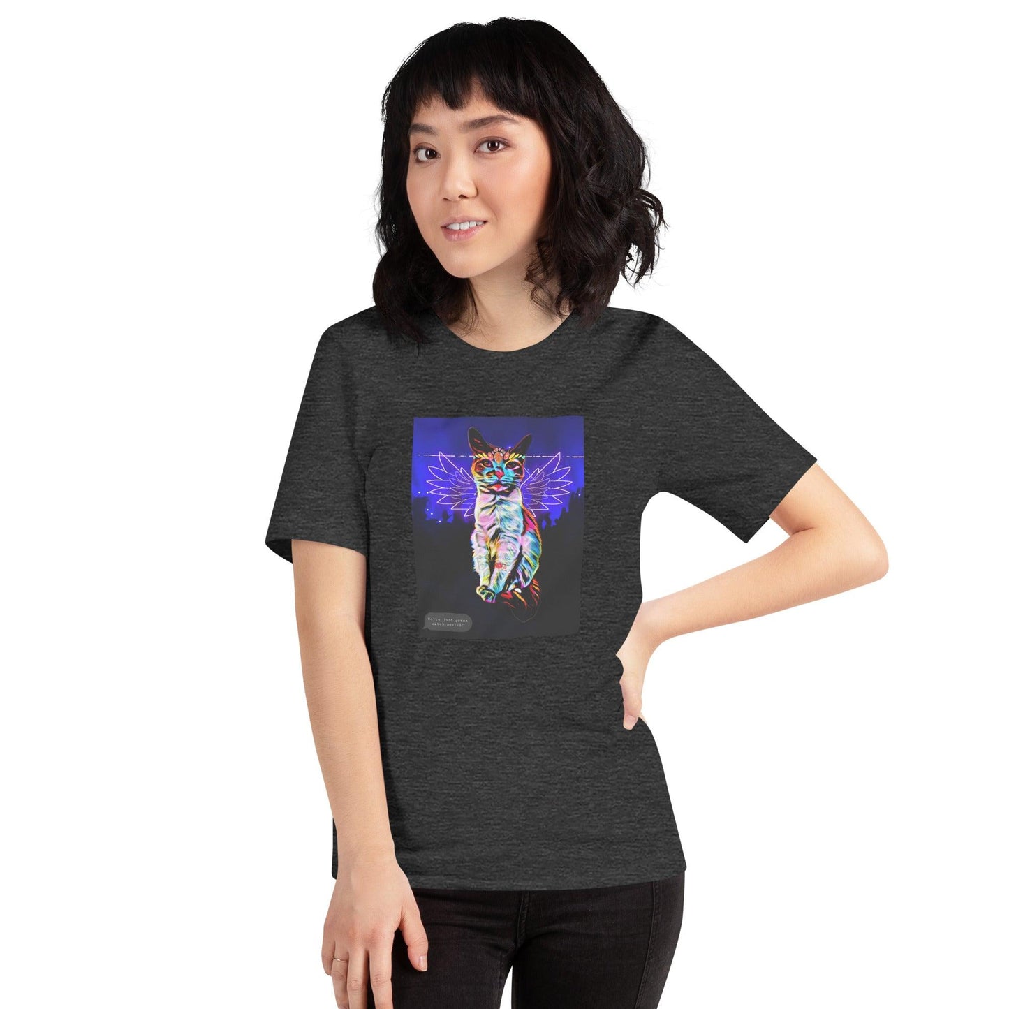 Unisex Raver T-Shirt - Psychedelic Purr