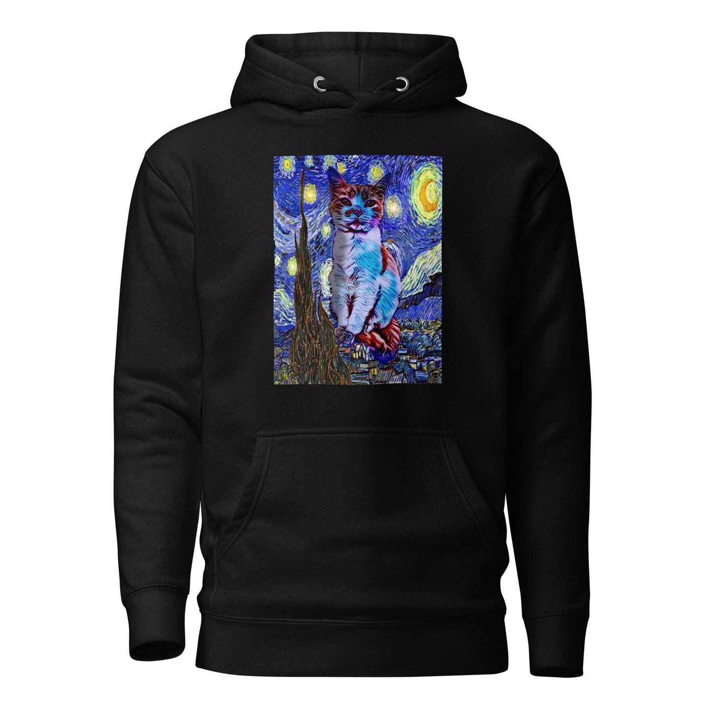 Unisex Starry Night Hoodie - Psychedelic Purr