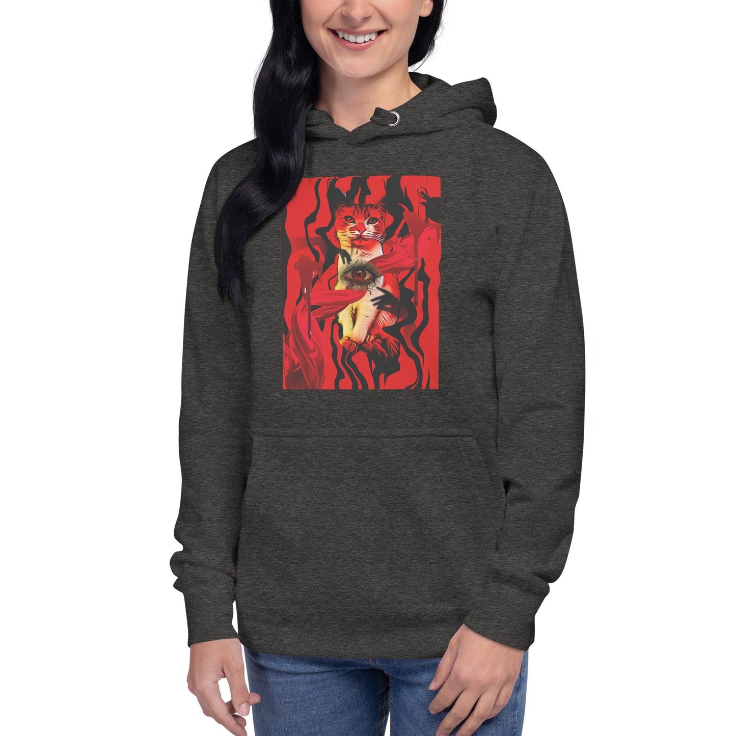 Unisex Suspiria Cat Hoodie - Psychedelic Purr